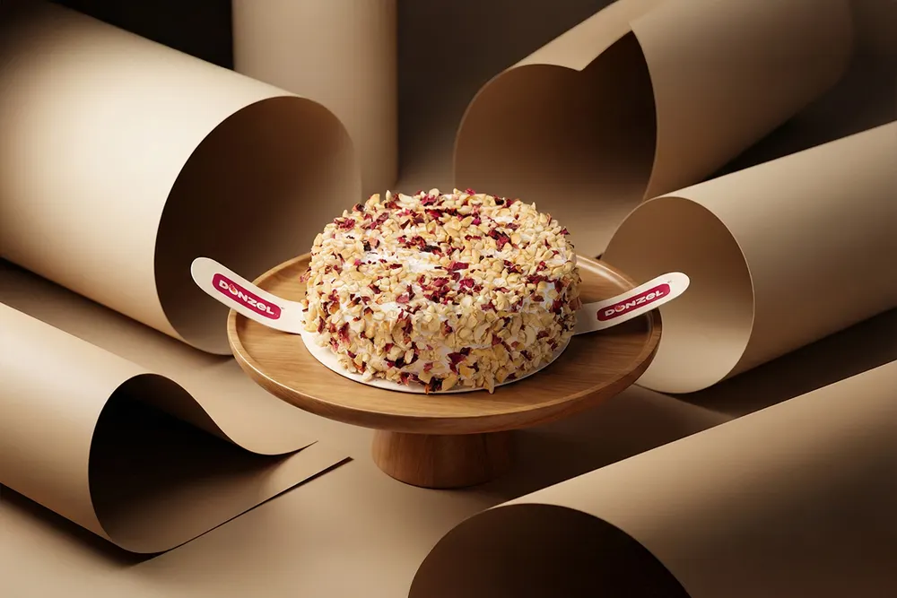 Kaju Gulkand Cake
